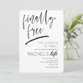 離婚パーティの招待状最終的に無料 招待状 (スタンド正面)