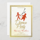 離婚パーティの招待状 招待状 (正面/裏面)