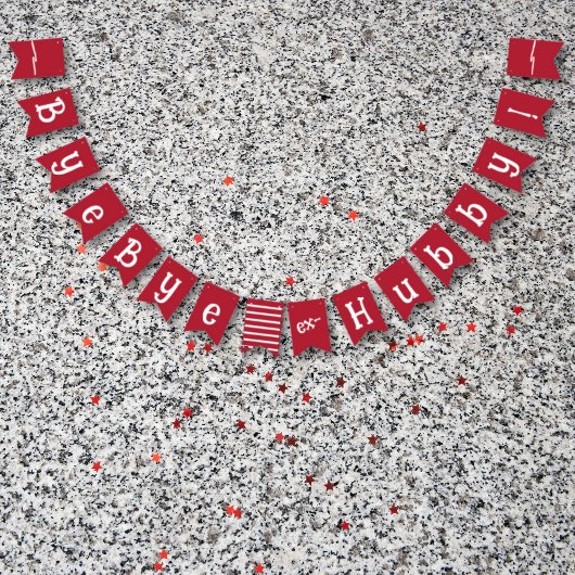 離婚パーティーお祝いexハビースタートパッキング バンティングフラッグ