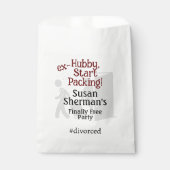 離婚パーティーお祝いexハビースタートパッキング フェイバーバッグ (正面)