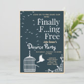 離婚パーティーの招待状: ついに自由に 招待状 (スタンド正面)