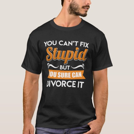 離婚パーティークール元夫の離婚男性 Tシャツ (正面)
