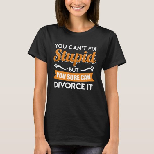 離婚パーティークール元夫の離婚男性 Tシャツ (正面)
