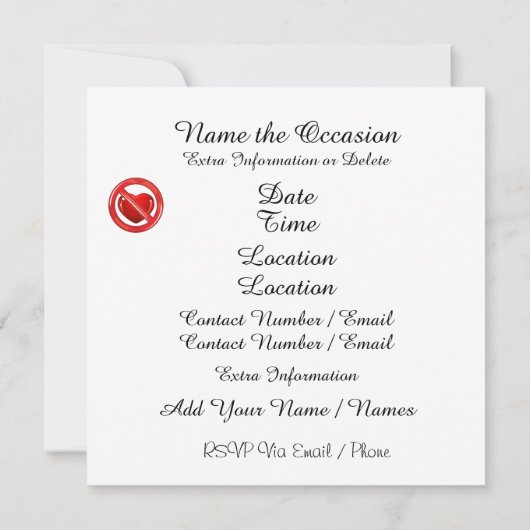 離婚パーティータイムアポップ・アートのート招待状 招待状 (裏面)