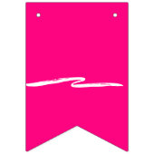 離婚パーティーデコールバイバイバイエックスハビーピンクおもしろいク バンティングフラッグ (第1の旗)