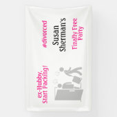 離婚パーティーデコール最終的に自由なピおもしろいンク 横断幕 (縦)