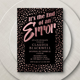 離婚パーティーバラ金ゴールド紙吹雪 招待状