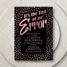 離婚パーティーローズゴールドの紙吹雪