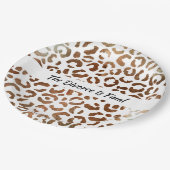 離婚パーティー大きな猫プリント抽象芸術 ペーパープレート (アングル)