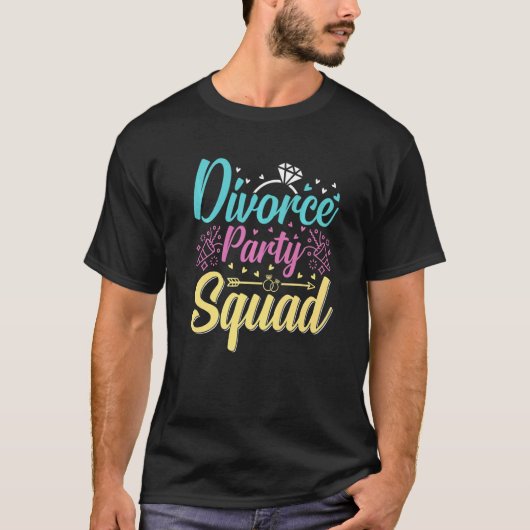 離婚パーティー応援団お祝い 男女兼用 Tシャツ (正面)