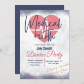 離婚パーティー招待状：メディカルミース 招待状 (正面/裏面)