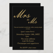 離婚パーティー招待状 招待状 (正面/裏面)