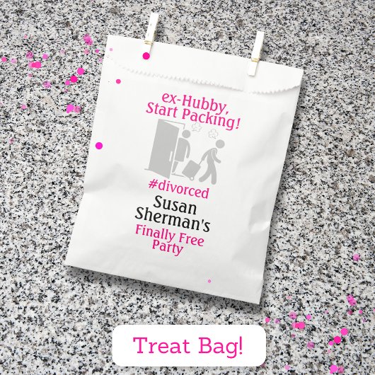 離婚パーティー最終的に無料ピンクデコール フェイバーバッグ