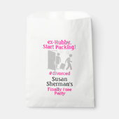 離婚パーティー最終的に無料ピンクデコール フェイバーバッグ (正面)