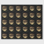 離婚パーティー金ゴールドブラックラッピング紙 ラッピングペーパー (フラット)