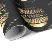 離婚パーティー金ゴールドブラックラッピング紙 ラッピングペーパー (ロールコーナー)