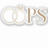 離婚パーティー！おめでとう！ シール (正面)