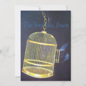 離婚パーティー おもしろいパーソナライズされた 招待状 (正面)