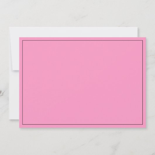 離婚パーティー |黒とピンクのDoが完了しました 招待状 (裏面)