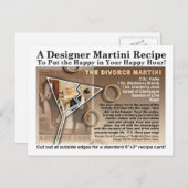 離婚マルティーニレシピはがき ポストカード (正面/裏面)