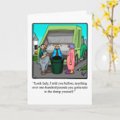 離婚ユーおもしろいモアグリーティングカード カード (黄色い花)