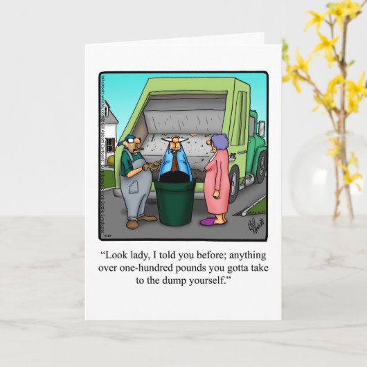 離婚ユーおもしろいモアグリーティングカード カード (黄色い花)