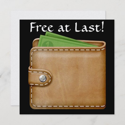 離婚ユーモア – SRF 招待状 (正面/裏面)