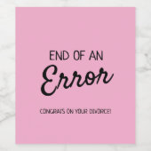 離婚ワインラベル ワインラベル (シングルラベル)