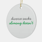 離婚吸の慰謝料 セラミックオーナメント (左)