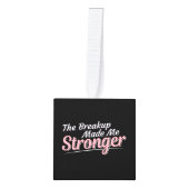 離婚回復の分裂が私をより強くするキューブ キューブオーナメント (正面)