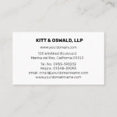 離婚弁護士クリーン&ミニマリスト 名刺 (裏面)