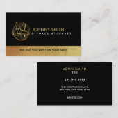 離婚弁護士スローガン名刺 名刺 (正面/裏面)