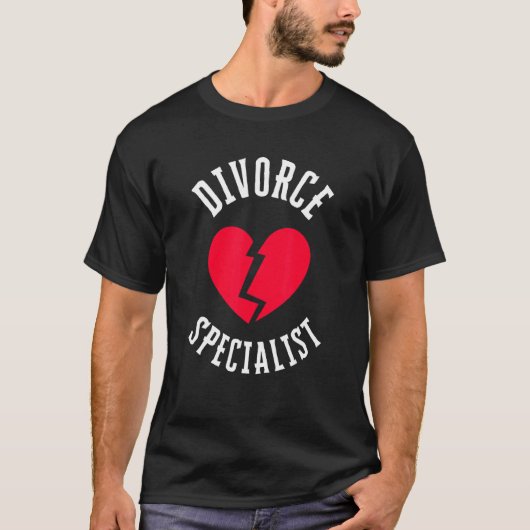 離婚弁護士パーティー離婚夫婦 Tシャツ (正面)