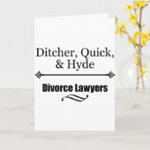 離婚弁護士 カード (黄色い花)