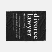 離婚弁護士GAG辞書定義デザイン フリースブランケット (正面(横))