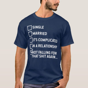 離婚独身の単独人間関係おもしろいことわざ Tシャツ