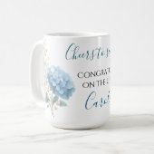 . .離婚生活おめでとうございます独身の コーヒーマグカップ (正面左)