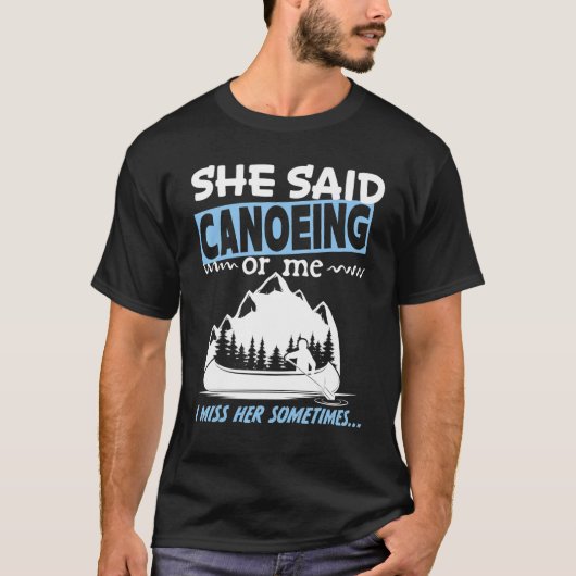 離婚男子独身の向けのカヌー Tシャツ (正面)