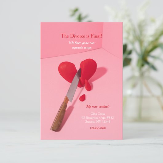 離婚発表 招待状 (スタンド正面)