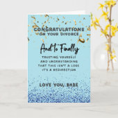 離婚祝いカード – 自分自身を信頼する カード (黄色い花)