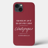 離婚私のお茶のさくらんぼ赤モダンちゃん Case-Mate iPhoneケース (裏面)