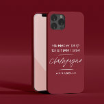 離婚私のお茶のさくらんぼ赤モダンちゃん iPhone 13ケース<br><div class="desc">離婚した、別れた、または新独身のしい友よおもしろいあなたは私のお茶のカップだったが、今、私はシャンパンのさくらんぼレッド、ブルゴーニュと白いタイポグラフィのギフトを飲みシンプルる</div>