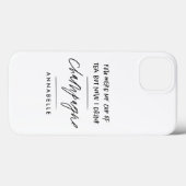離婚私のお茶の贈りモダン物シンプルだった Case-Mate iPhoneケース (裏面 (横))