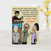 離婚裁判所： 10週間 カード (黄色い花)