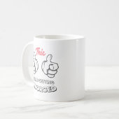 離婚 – この女の子は離婚している コーヒーマグカップ (正面左)