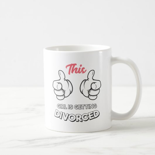 離婚 – この女の子は離婚している コーヒーマグカップ (右)