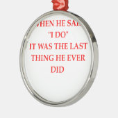 離婚 メタルオーナメント (左)