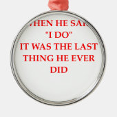 離婚 メタルオーナメント (正面)