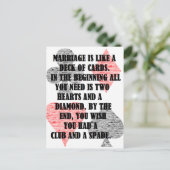 離婚:ユーモア ポストカード (スタンド正面)