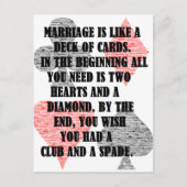 離婚:ユーモア ポストカード (正面)